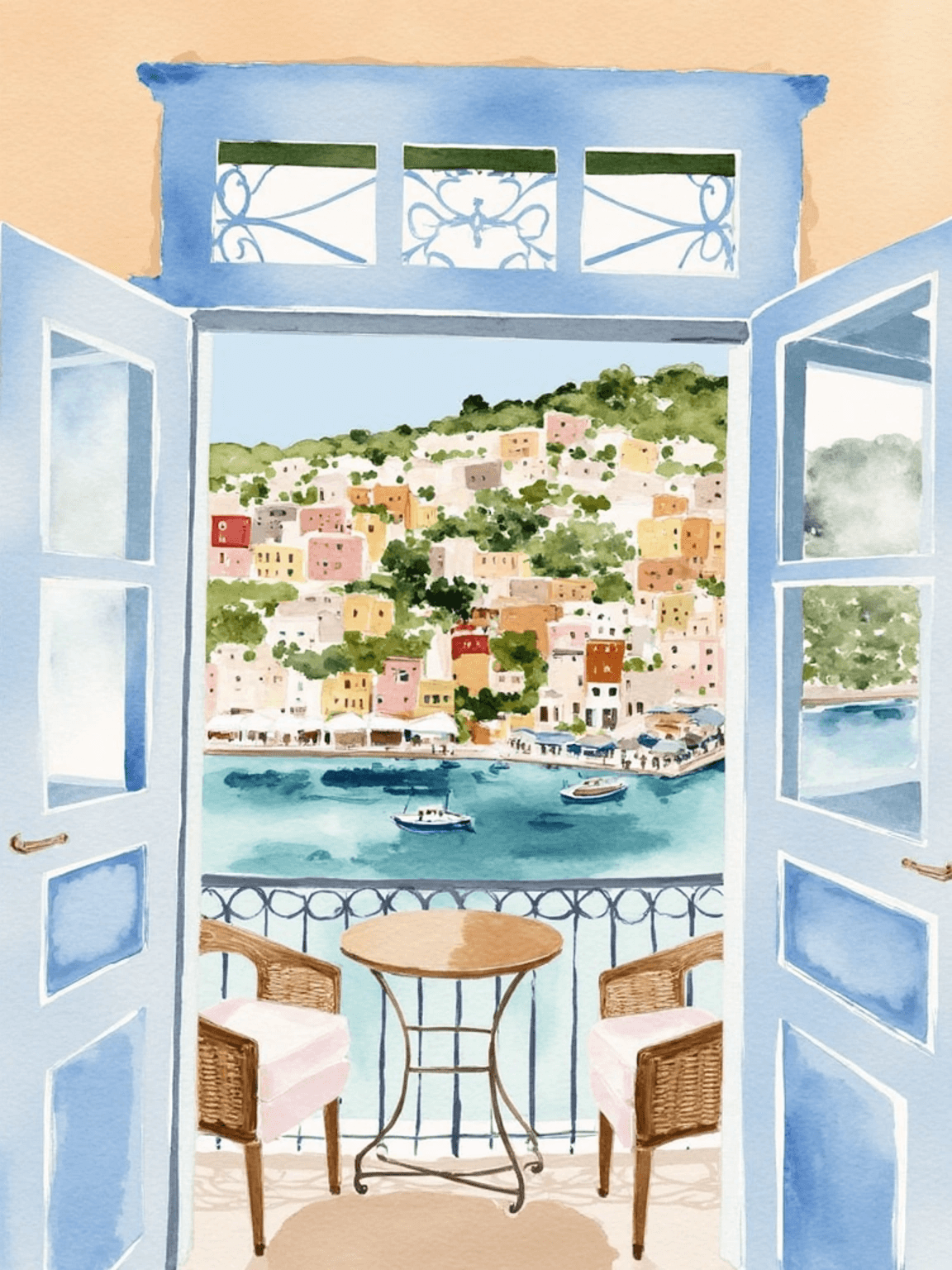 City window illustration